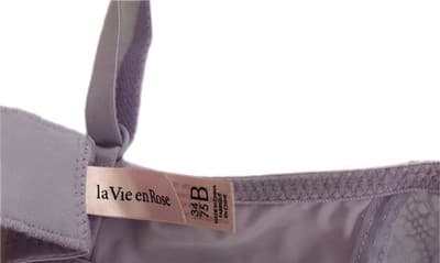 34B LA VIE EN ROSE Lavender Purple Coquette Fairycore Lace Lingerie Bra Pink Bow - Thumbnail 4