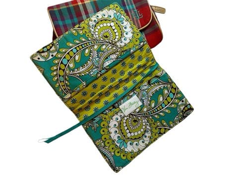 Cotton Pouch Makeup Bag Set Vera Bradley Ralph Lauren Mirror Multi Purpose - Thumbnail 4