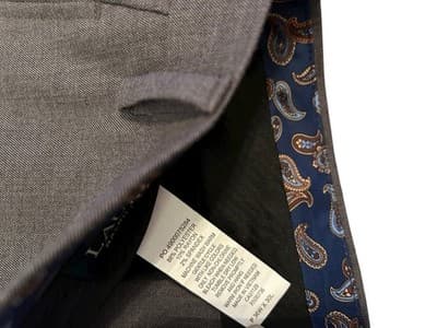 36x30 Men’s RALPH LAUREN Gray Modern Fit Slacks Tapered Leg Pants Flat Front - Thumbnail 14