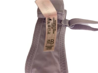 34B LA VIE EN ROSE Lavender Purple Coquette Fairycore Lace Lingerie Bra Pink Bow - Thumbnail 3