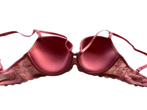 Dream Angel Lined Demi 36D Victorias Secret Stunning PEACH CORAL Volup Blush Bra - Thumbnail 5