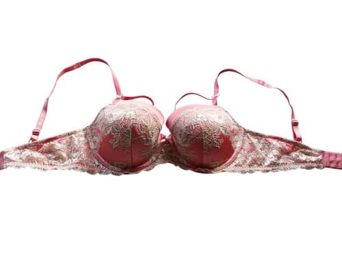 Dream Angel Lined Demi 36D Victorias Secret Stunning PEACH CORAL Volup Blush Bra - Thumbnail 7