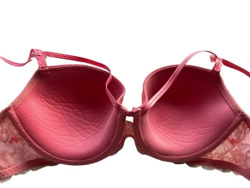 Dream Angel Lined Demi 36D Victorias Secret Stunning PEACH CORAL Volup Blush Bra - Thumbnail 4