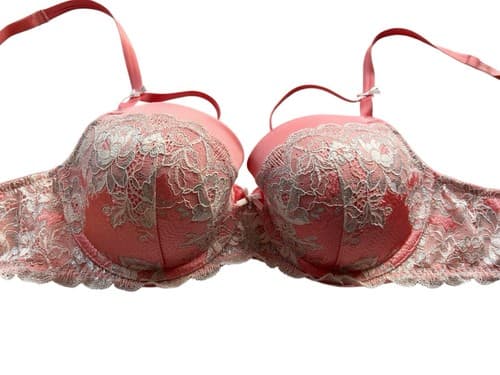 Dream Angel Lined Demi 36D Victorias Secret Stunning PEACH CORAL Volup Blush Bra - Thumbnail 2