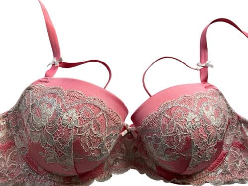Dream Angel Lined Demi 36D Victorias Secret Stunning PEACH CORAL Volup Blush Bra - Thumbnail 3
