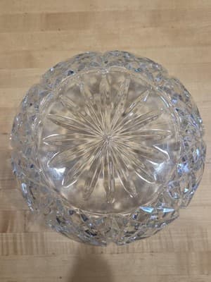 Vintage Godinger Dublin Crystal 9 Inch Salad Serving Bowl Cut Glass 1990s - Thumbnail 3