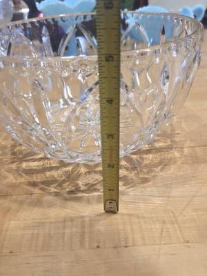 Vintage Godinger Dublin Crystal 9 Inch Salad Serving Bowl Cut Glass 1990s - Thumbnail 5