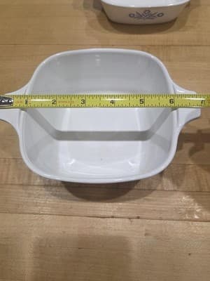 Vintage CorningWare Blue Cornflower Cookware Set 3 Pieces Saucepan and Bowls - Thumbnail 5