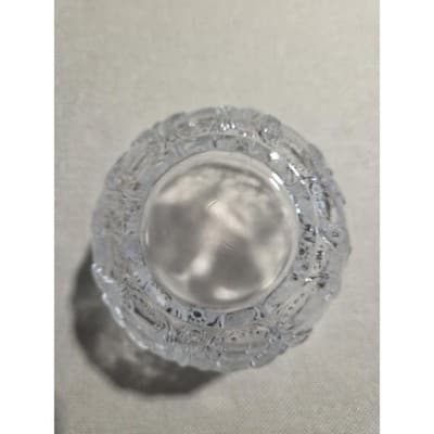 Vintage Kosta Boda Rhapsody Art Glass Bowl Sweden Kjell Engman Folklore Crystal - Thumbnail 5