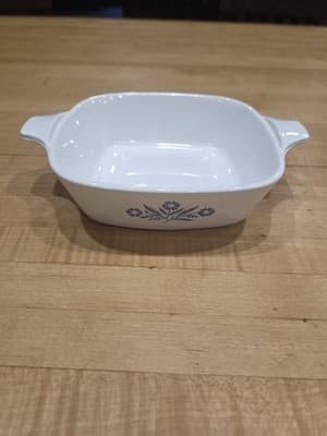 Vintage CorningWare Blue Cornflower Cookware Set 3 Pieces Saucepan and Bowls - Thumbnail 2