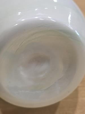 Hand Blown Seafoam Green Swirl Opalescent Cruet Pitcher 7 Inch - Thumbnail 8