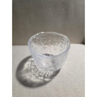 Vintage Kosta Boda Rhapsody Art Glass Bowl Sweden Kjell Engman Folklore Crystal - Thumbnail 2