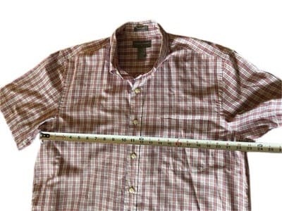 2 Size Large Saddlebred Men’s Plaid Summer Shirts Red Green Blue Yellow Spring - Thumbnail 3