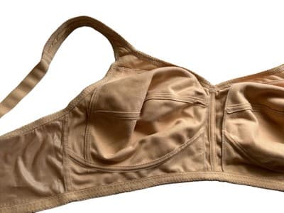 24/7 Comfort NWT New Bra 44C Shiny Beige Bra Bralette Wireless No Wire Lingerie - Thumbnail 4