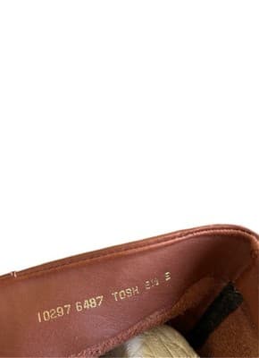 Vintage Brown Leather Equestrian Boots Women’s 8.5 Boho Prairie Slouch Coachella - Thumbnail 7