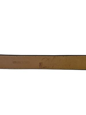 Vintage Dotty Smith GENUINE LIZARD Brown Belt Leather Boho Silver Buckle - Thumbnail 5