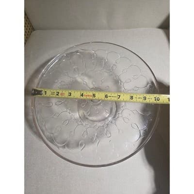 Vintage Princess House Fantasia Pedestal Cake Stand Plate 10" Manganese Glow - Thumbnail 8