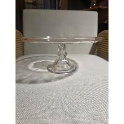 Vintage Princess House Fantasia Pedestal Cake Stand Plate 10" Manganese Glow - Thumbnail 3