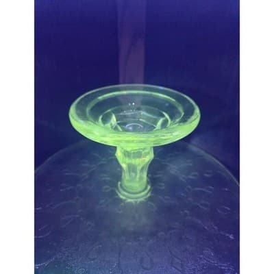 Vintage Princess House Fantasia Pedestal Cake Stand Plate 10" Manganese Glow - Thumbnail 6
