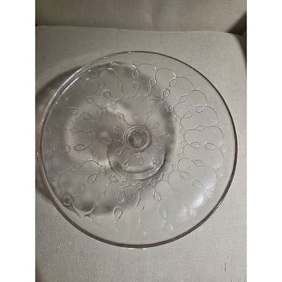 Vintage Princess House Fantasia Pedestal Cake Stand Plate 10" Manganese Glow - Thumbnail 5