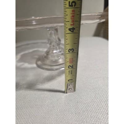 Vintage Princess House Fantasia Pedestal Cake Stand Plate 10" Manganese Glow - Thumbnail 9