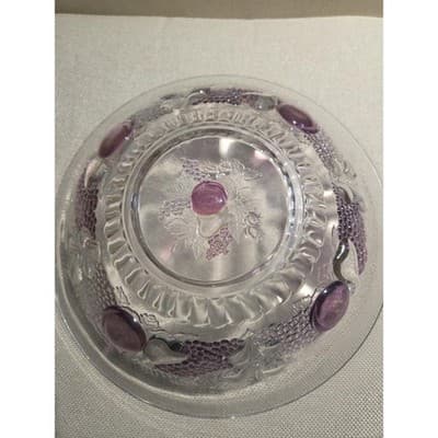 VTG Westmoreland Della Robbia Flashed Glass 12" Belled Bowl Fruit Centerpiece - Thumbnail 7