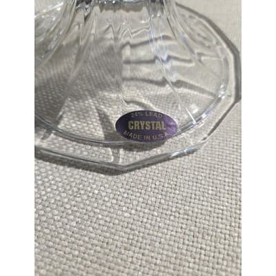 The American Crystal Collection 12" Crystal Hurricane Candle Holder Vase - Thumbnail 4