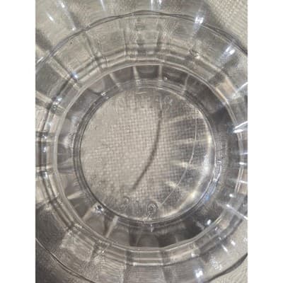 Antique EAPG Clear Glass Serving Bowl Patented Nov 8 1870 Scalloped Ribbed 8" - Thumbnail 5