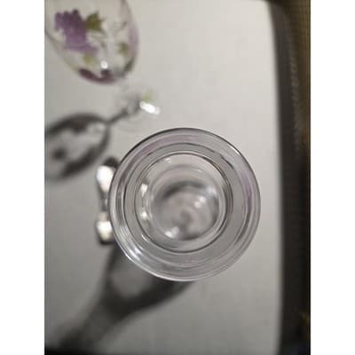 Home Essentials Vintage Hand Painted Wine Decanter Set 2 Glasses Purple Grapes - Thumbnail 8