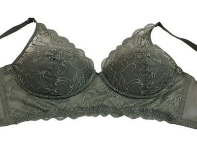 MAIDENFORM SAGE GREEN 36C BOHO SCALLOPED LACE BRA BRALETTE WIRELESS WIRE FREE - Thumbnail 6