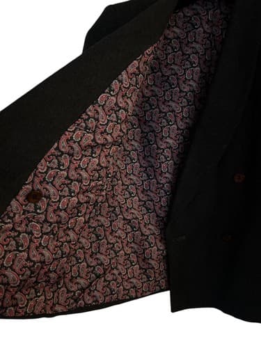 Vintage Women’s Jacket By Glen Aire Paisley Lining Double Breasted 1980’s Blazer - Thumbnail 4
