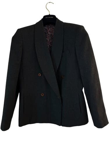 Vintage Women’s Jacket By Glen Aire Paisley Lining Double Breasted 1980’s Blazer - Thumbnail 2