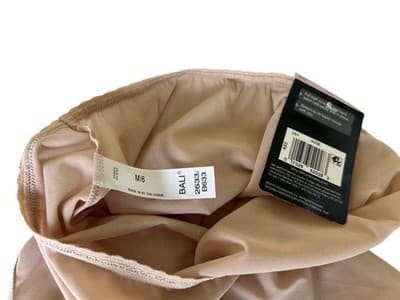 Lot Of 2 Set Of Bali NWT Panty Nude Beige & Cream Brief Medium/6 - Thumbnail 3