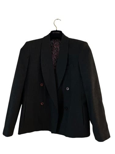 Vintage Women’s Jacket By Glen Aire Paisley Lining Double Breasted 1980’s Blazer - Thumbnail 3
