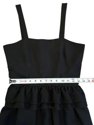 Vintage Black PEPLUM DRESS 1980’s Sundress Day dress Rockabilly Retro Romantic - Thumbnail 13
