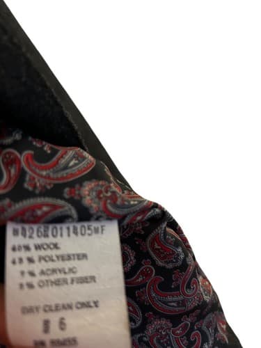 Vintage Women’s Jacket By Glen Aire Paisley Lining Double Breasted 1980’s Blazer - Thumbnail 5