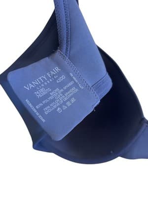 VANITY FAIR 73680 42DD VOLUP LINGERIE BRA LACE APPLIQUÉ Romantic Smooth Cups - Thumbnail 4
