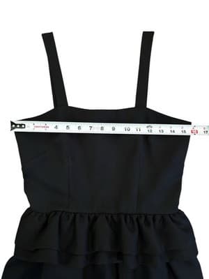 Vintage Black PEPLUM DRESS 1980’s Sundress Day dress Rockabilly Retro Romantic - Thumbnail 14