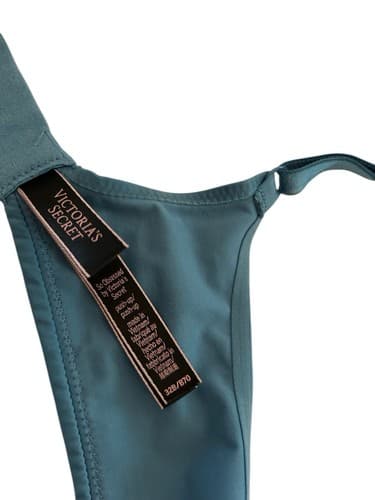 Victorias Secret Bra Very Sexy 32B Teal Lingerie Green Push-up So Obsessed - Thumbnail 2
