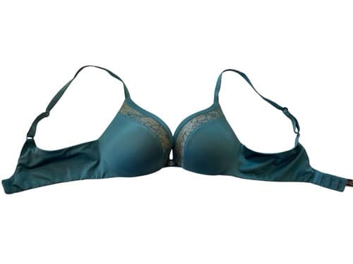 Victorias Secret Bra Very Sexy 32B Teal Lingerie Green Push-up So Obsessed - Thumbnail 3