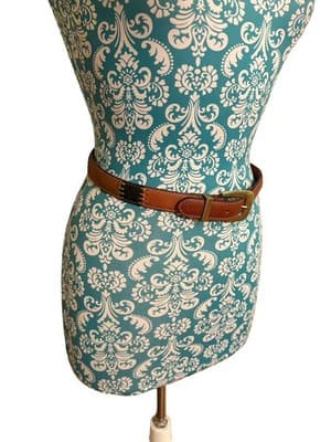 S FOSSIL Vintage Y2K Women’s Patchwork Stitched Boho Prairie Peasant Brown Belt - Thumbnail 9