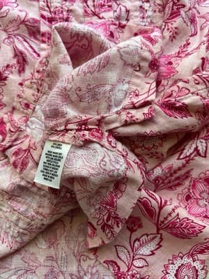 XL Women’s Wonderby Pink Linen Top Shirt Sleeveless Summer Blouse - Thumbnail 6