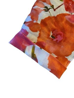 Small Jones New York Coral Peach 100% Linen Flowy Blouse Top Women’s Oversized - Thumbnail 5