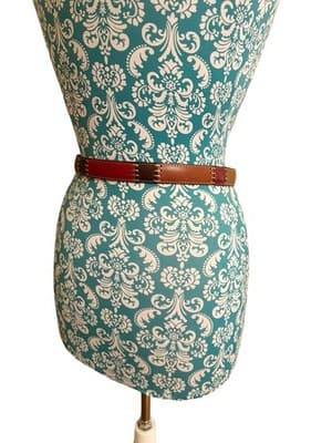 S FOSSIL Vintage Y2K Women’s Patchwork Stitched Boho Prairie Peasant Brown Belt - Thumbnail 11