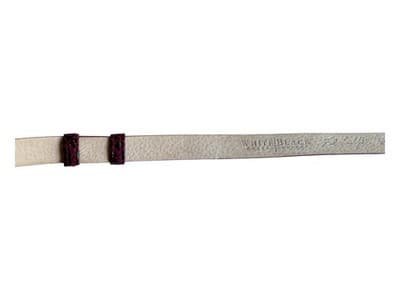 White House Black Market Burgundy Skinny Bow Belt Moc Croc Leather Coquette XS/S - Thumbnail 10