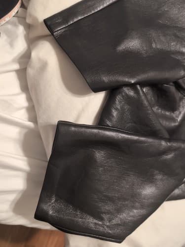 Aritzia Wilfred Pants Size 4 Black Melina Faux Vegan Leather High Rise Straight - Thumbnail 10