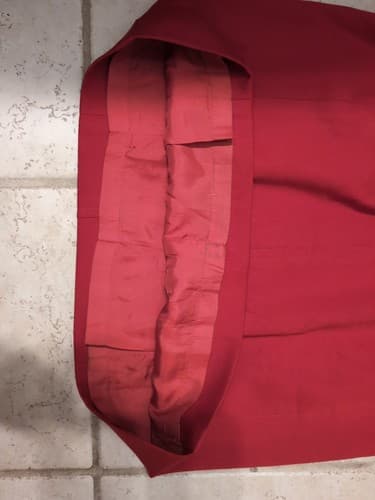Vintage Ralph Lauren 100% Wool Skirt Size 12 Red Lined Made In Italy - Thumbnail 7