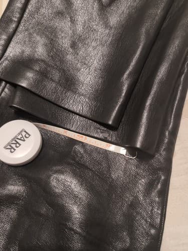 Aritzia Wilfred Pants Size 4 Black Melina Faux Vegan Leather High Rise Straight - Thumbnail 13