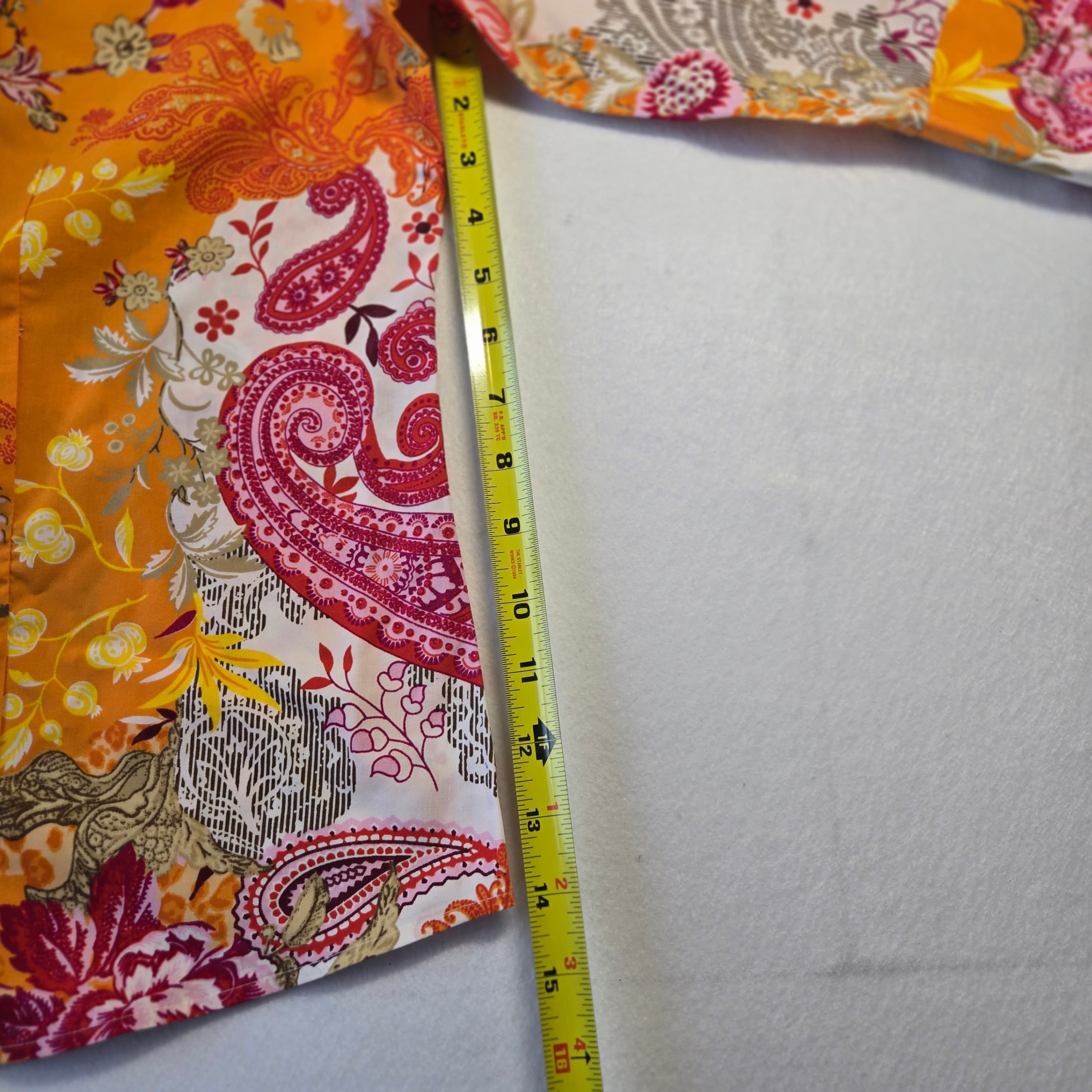 Chicos Colorful Paisley Floral Button-Up Shirt - Thumbnail 4