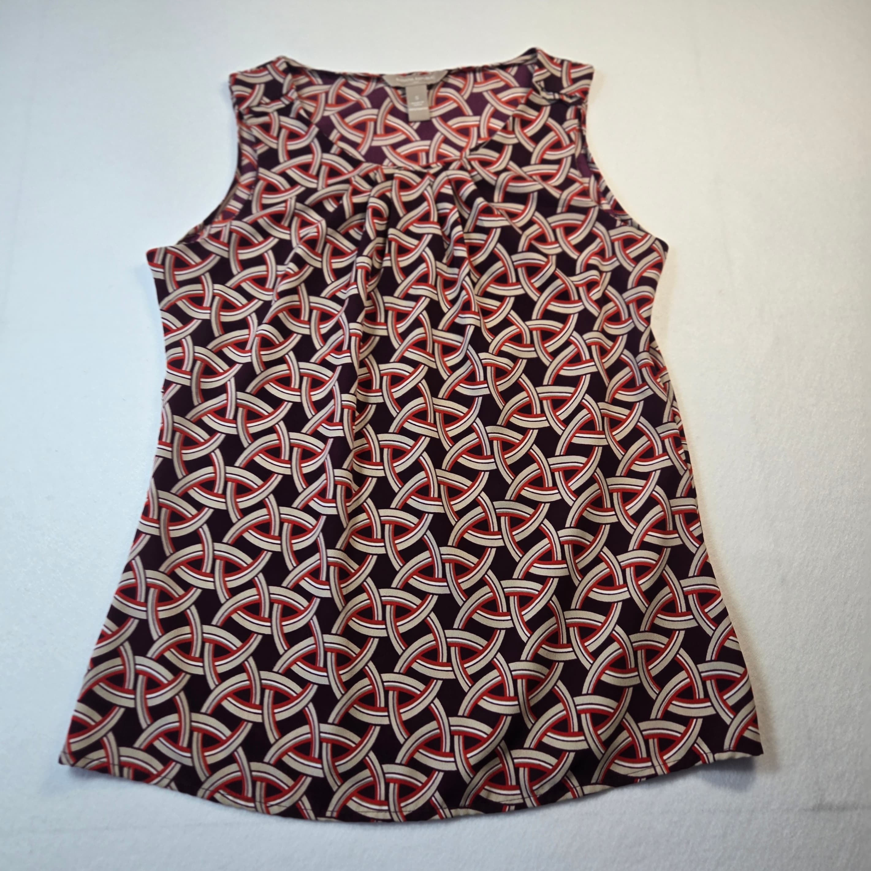 Banana Republic Geometric Pattern Sleeveless Top Size M